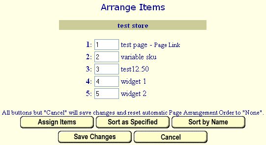 Manually Arrange Items