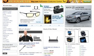 buy.com homepage - hits all the points