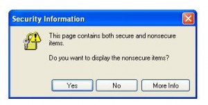 The dreaded security warning
