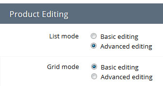 Basic or Advanced Editing