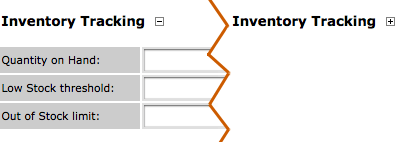 Collapsible Page and Product Fields