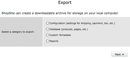 Store Files Export
